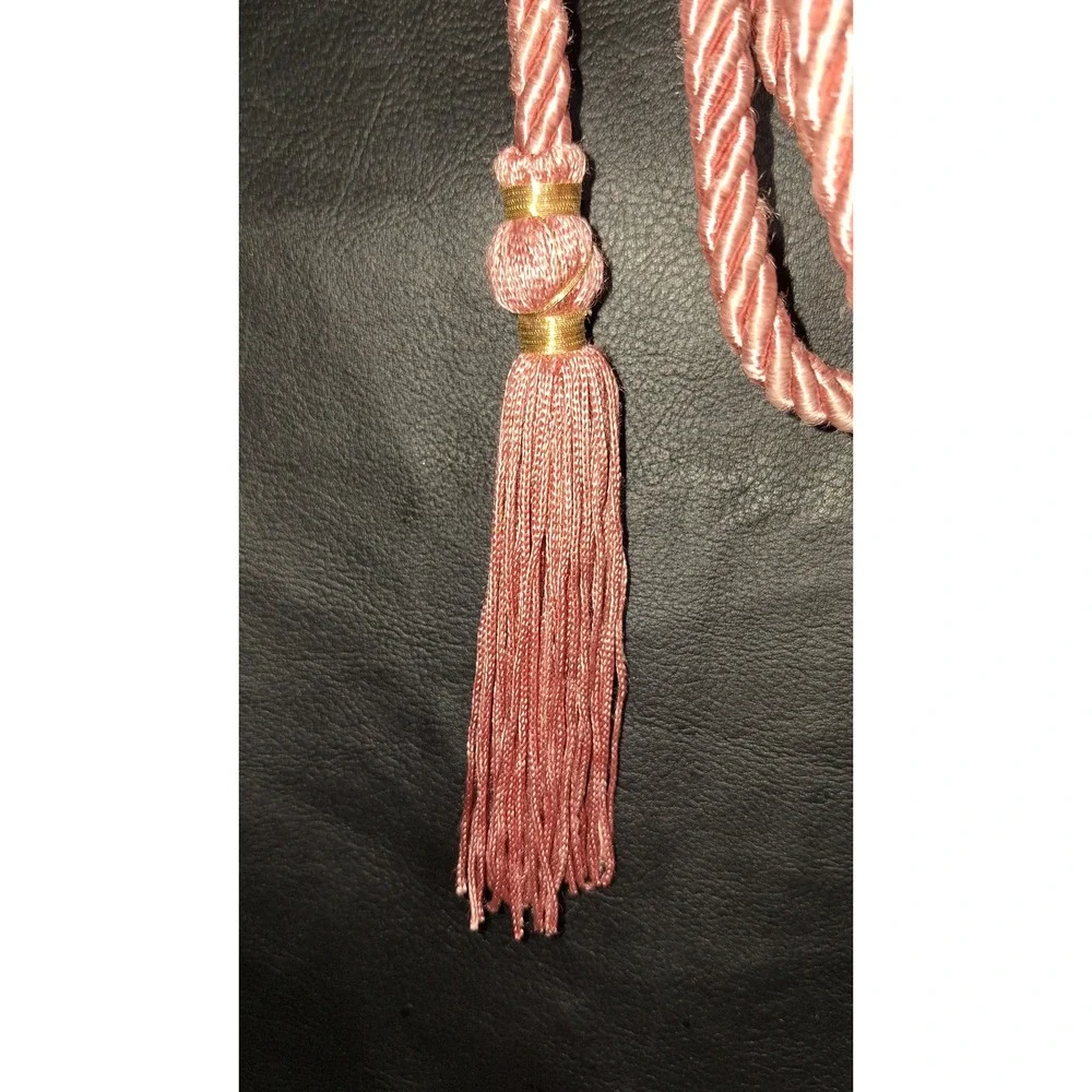 Home Trims Hosley Wired Rose Garland 6 Foot Vintage Pink Tassel Rope T10036